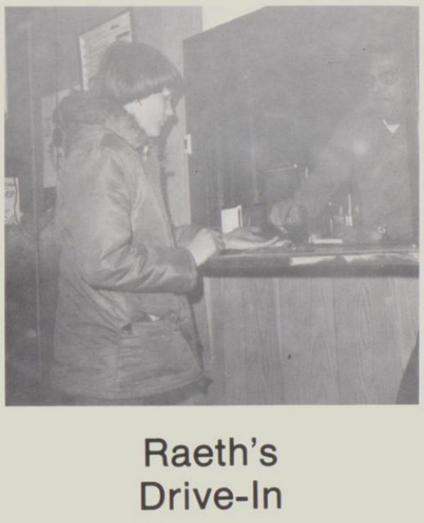 Raeths Drive-In - 1973 Shelby High School Yearbook (newer photo)